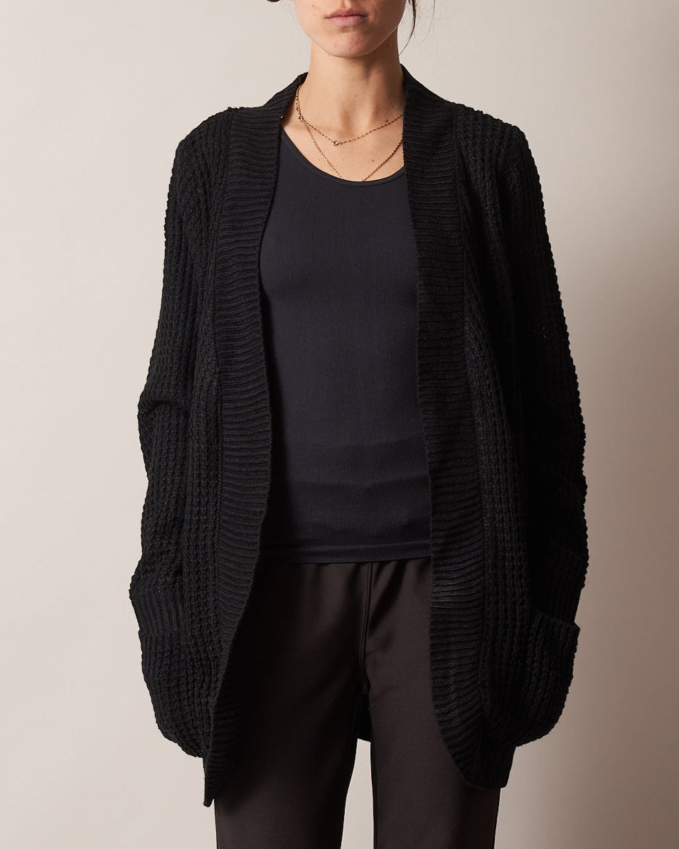 FURLINED CARDI LONGLINE