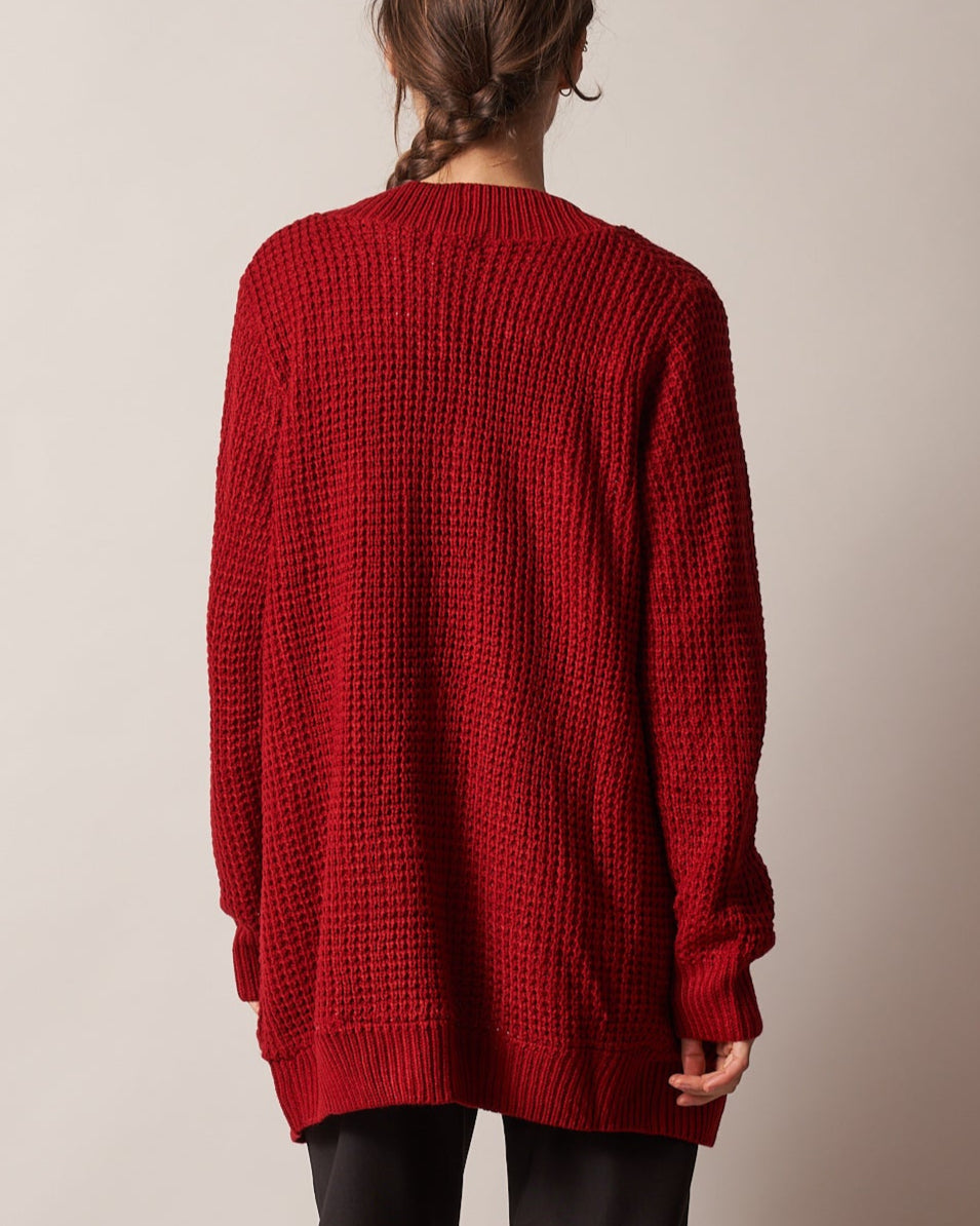 FURLINED CARDI LONGLINE