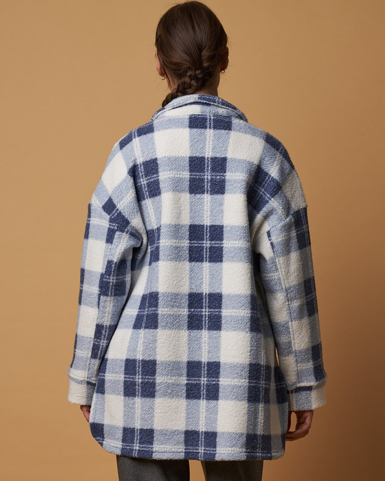 LONGLINE CHECK JACKET