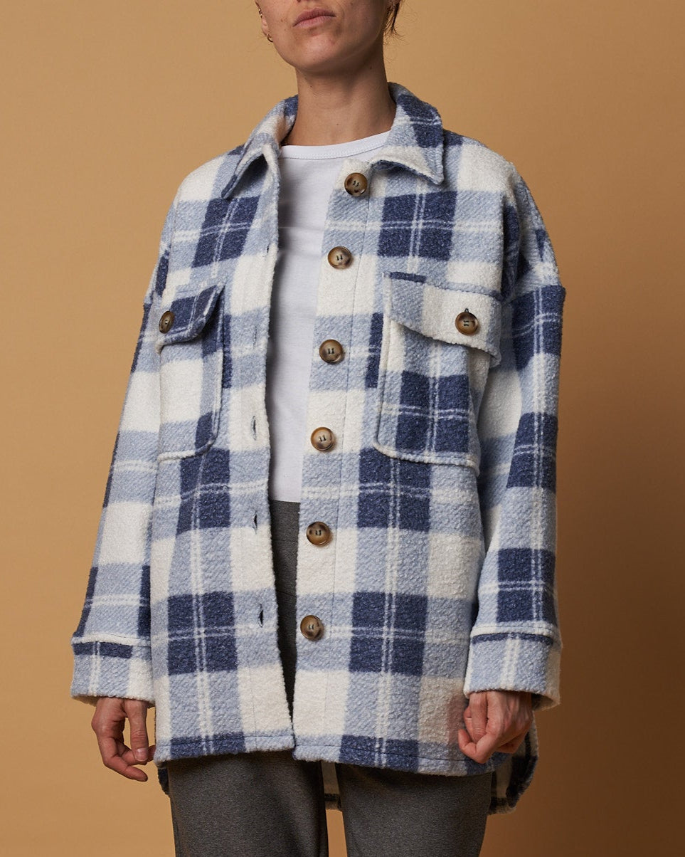 LONGLINE CHECK JACKET