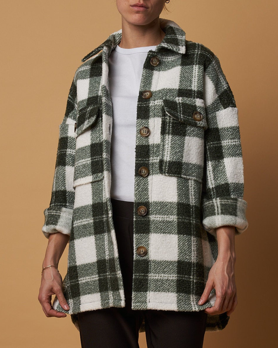 LONGLINE CHECK JACKET