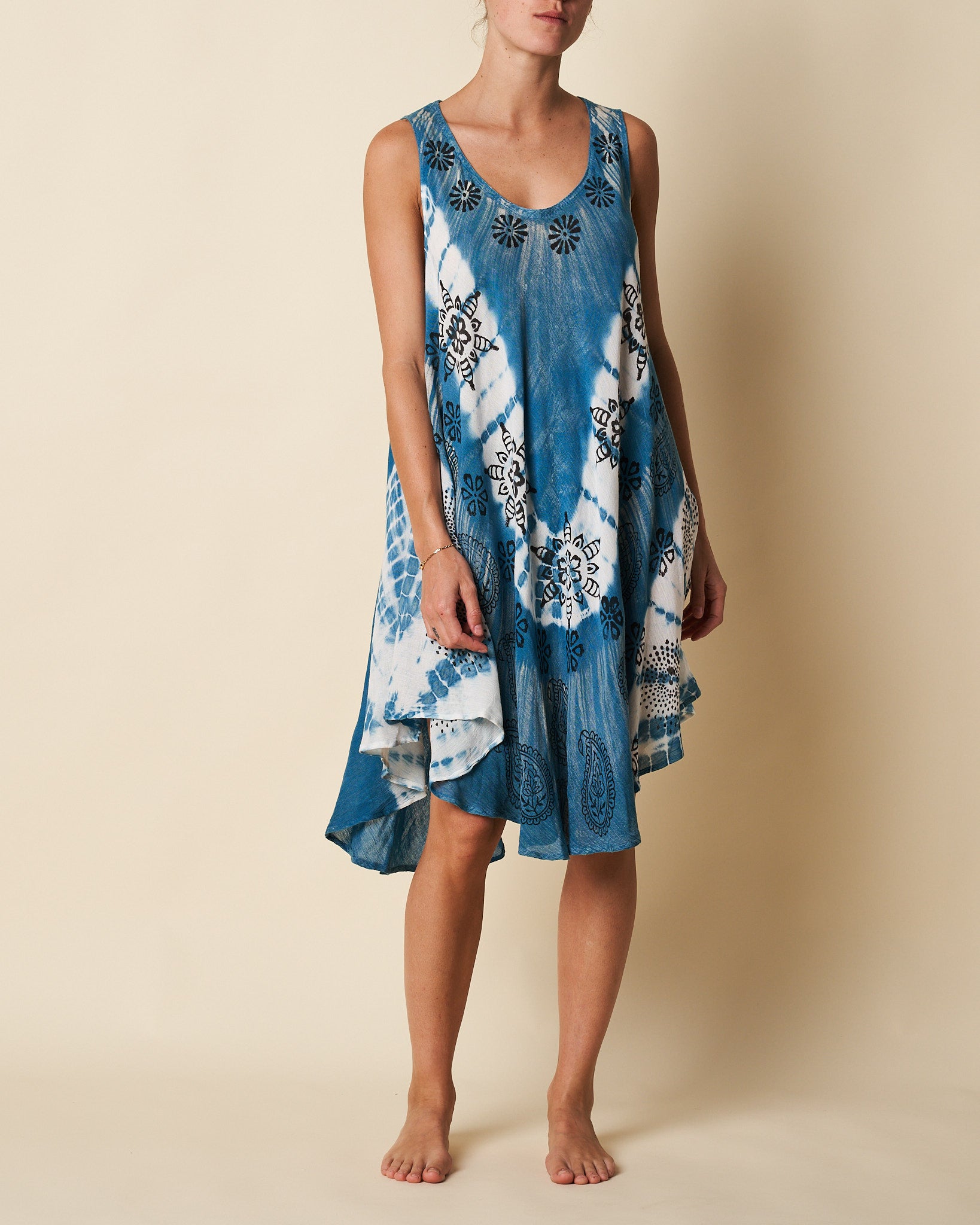 Sleeveless Umbrella Dress