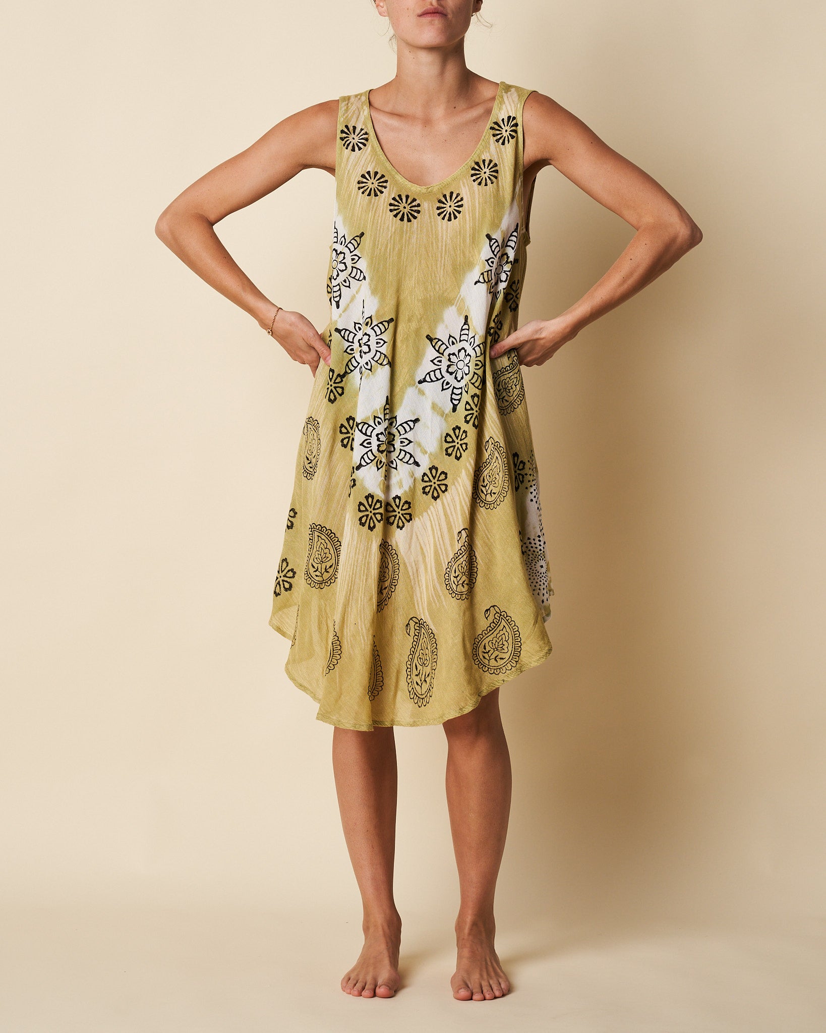 Sleeveless Umbrella Dress