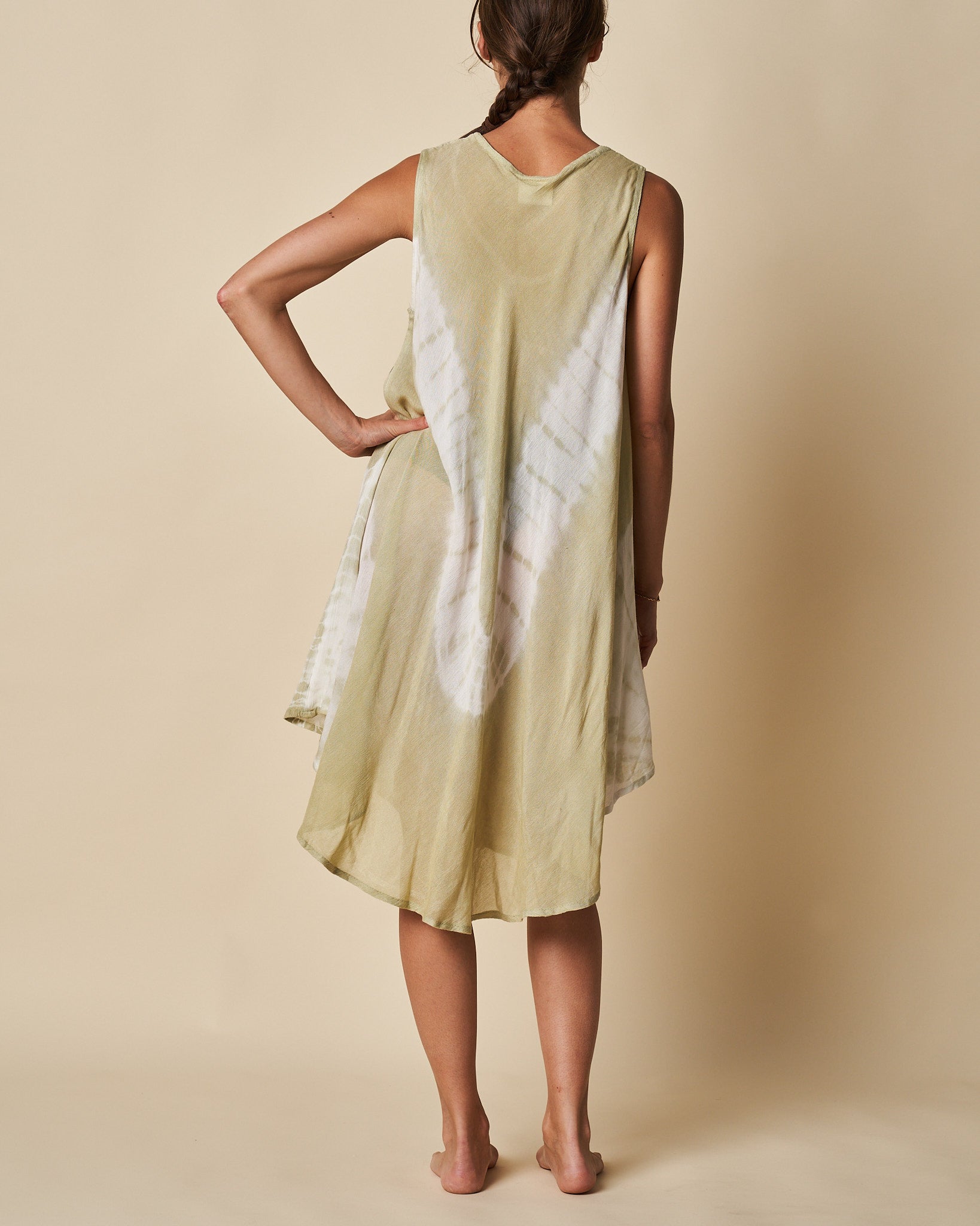 Sleeveless Umbrella Dress