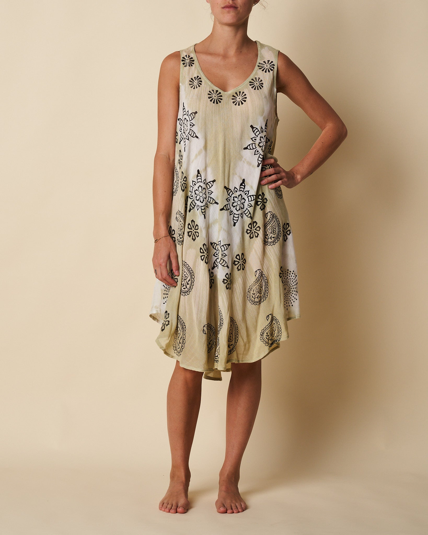 Sleeveless Umbrella Dress