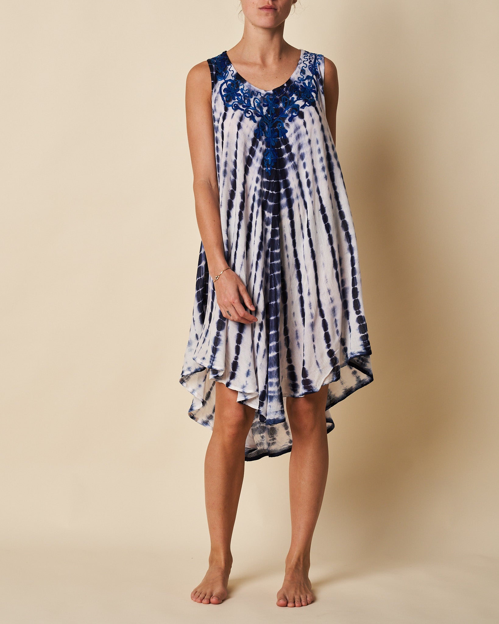 Sleeveless Umbrella Dress
