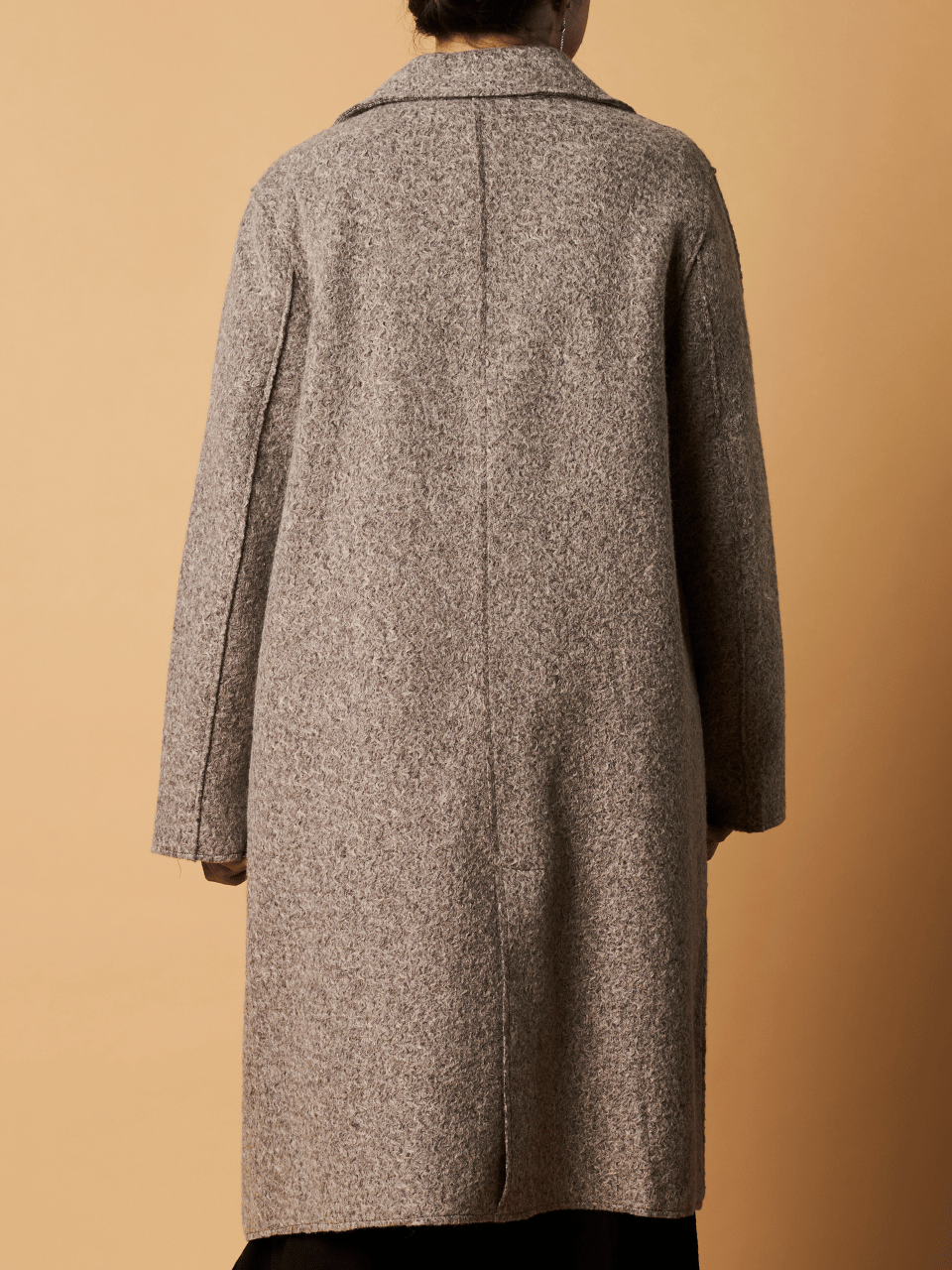 Textured Long Line Coat