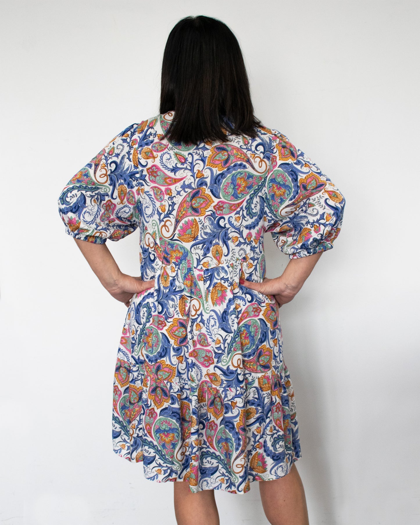 BUTTON THRU BABYDOLL DRESS