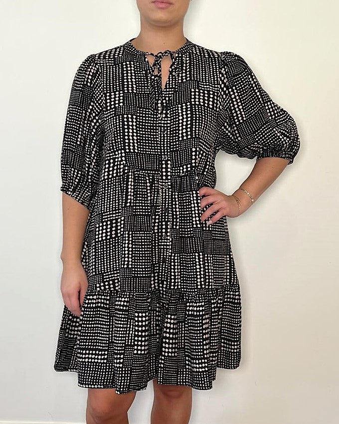 BUTTON THRU BABYDOLL DRESS