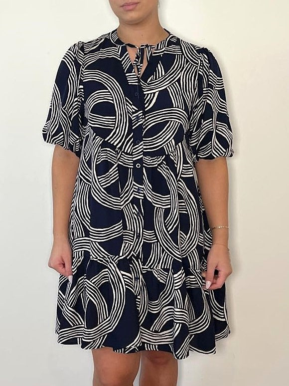 BUTTON THRU BABYDOLL DRESS