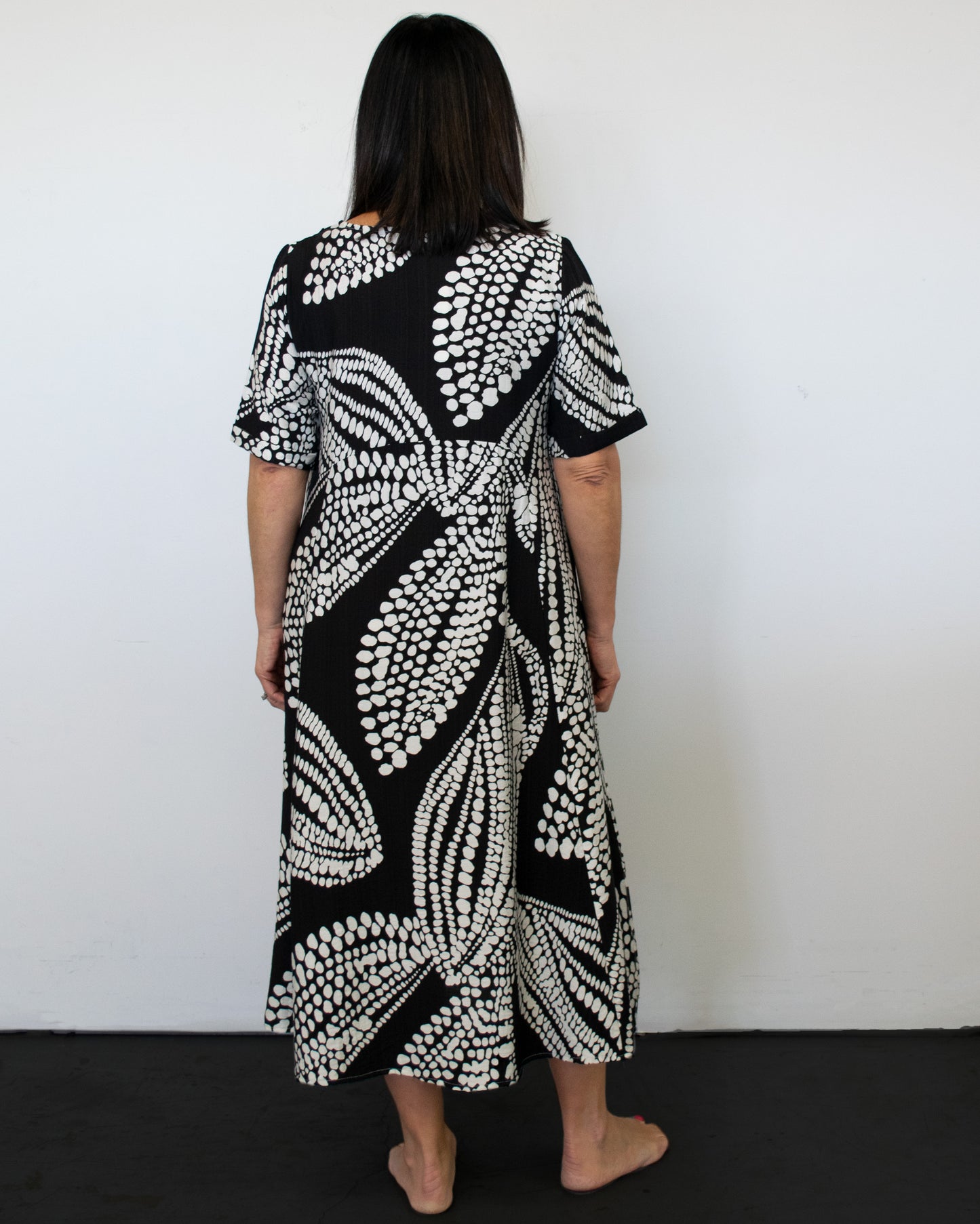 CURVED BUST MAXI DRESS