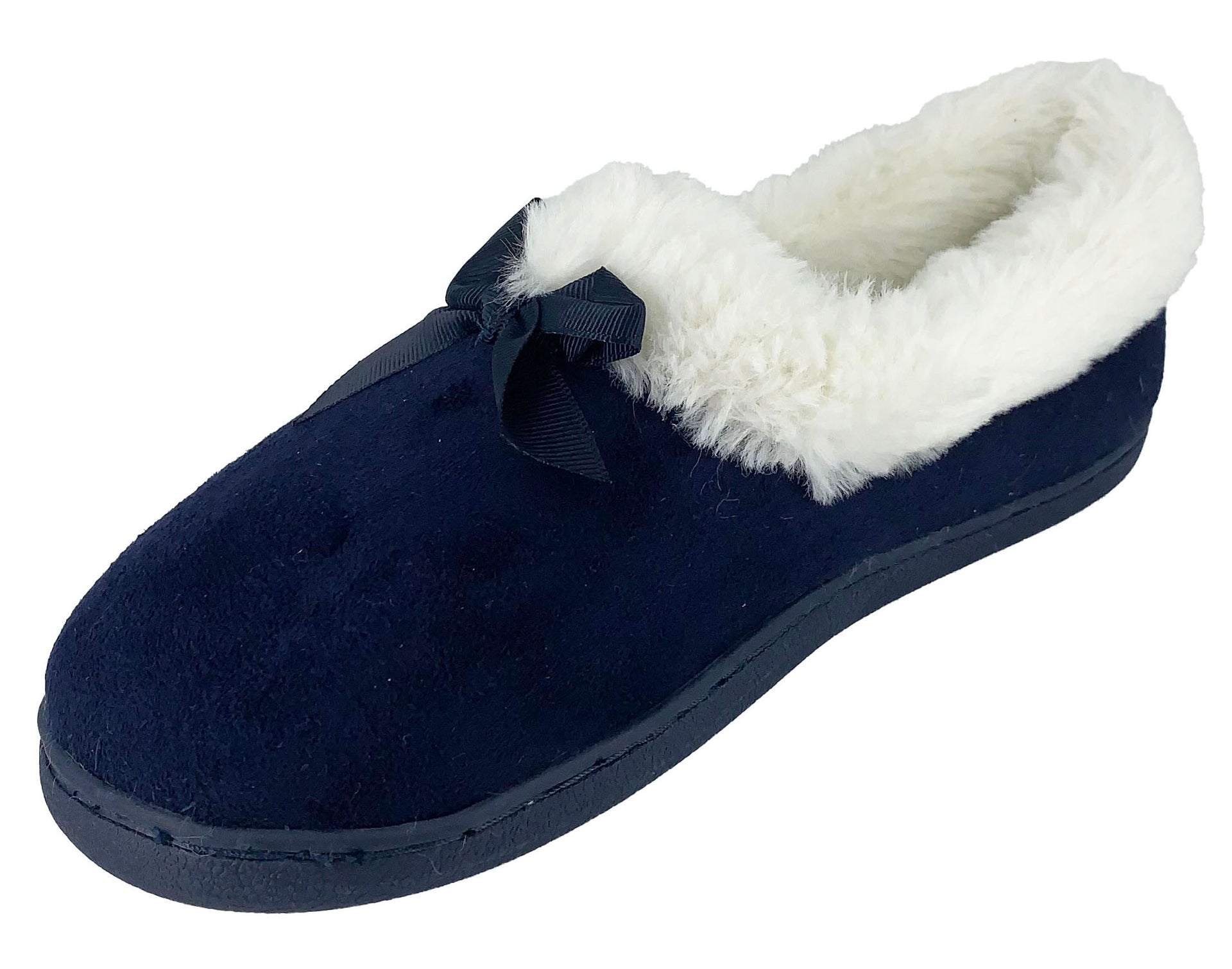 Molly - Satin Bow Finished Slipper