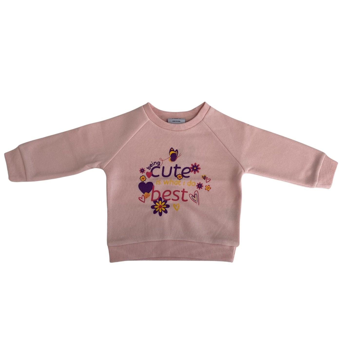 INFANT PRINTED CREWNECK FLEECE