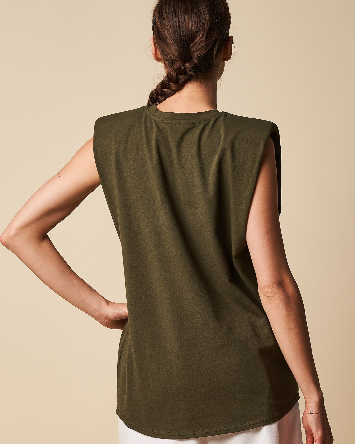 PADDED SHOULDER TANK TOP