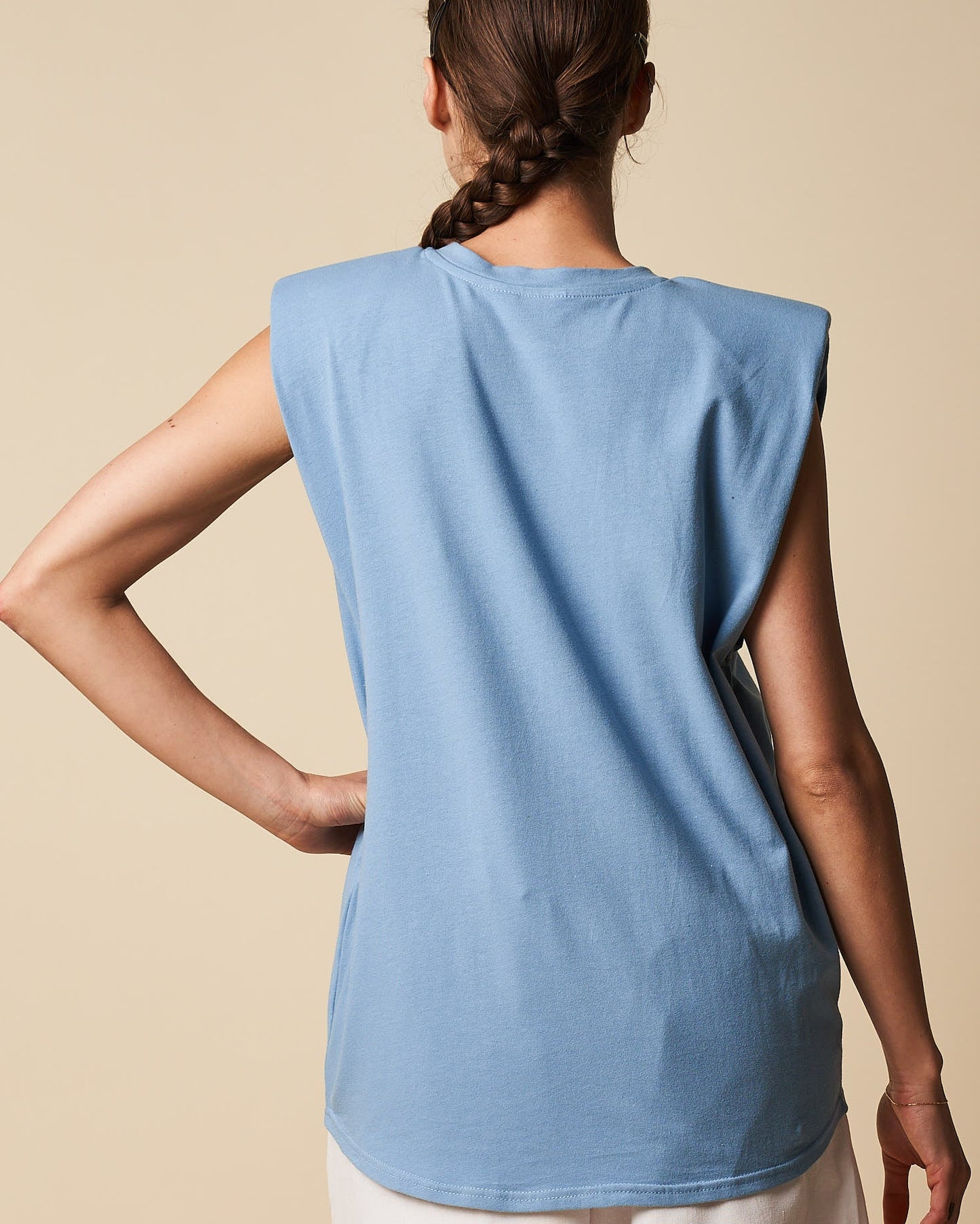 PADDED SHOULDER TANK TOP