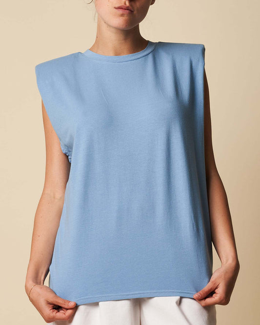 PADDED SHOULDER TANK TOP