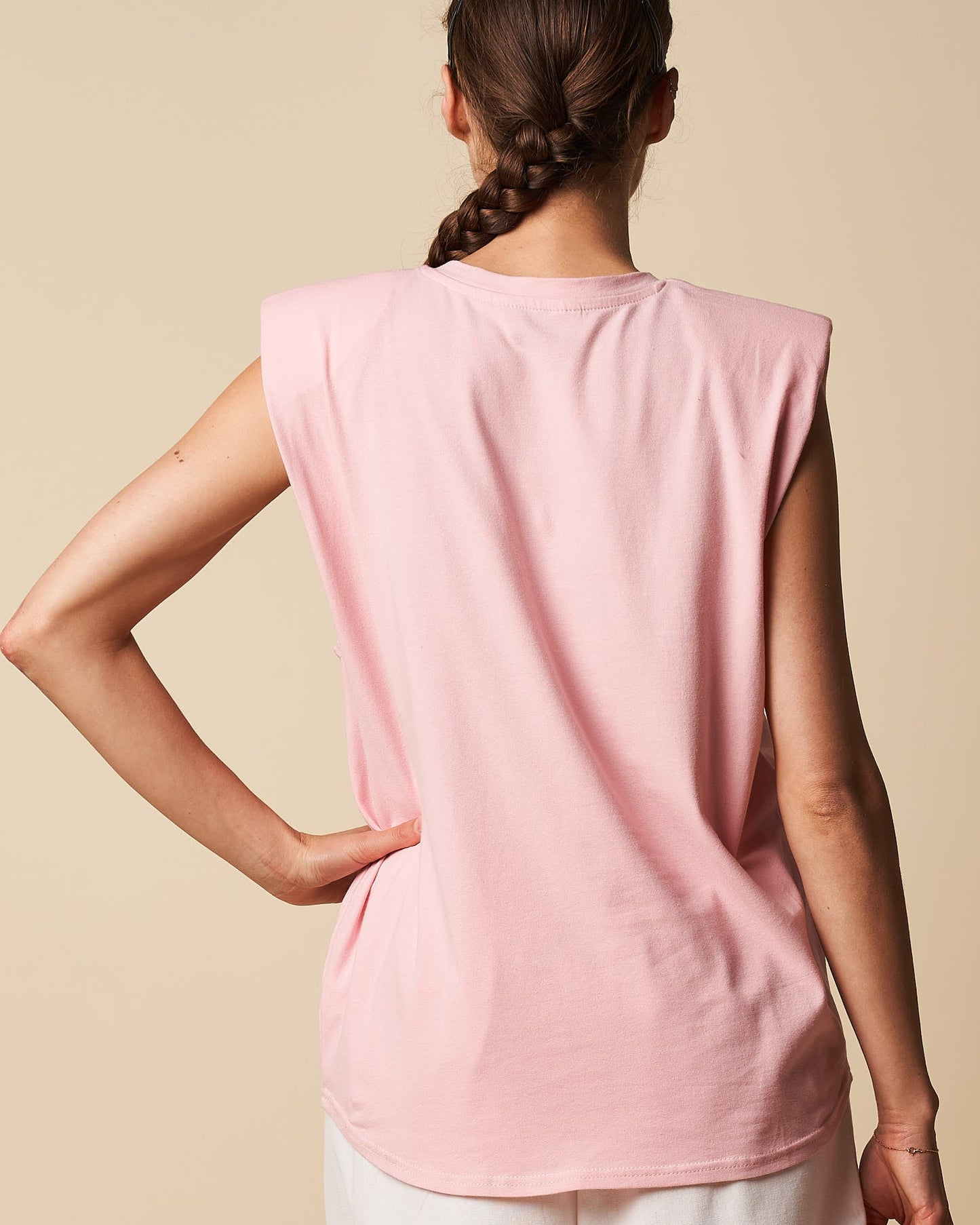 PADDED SHOULDER TANK TOP