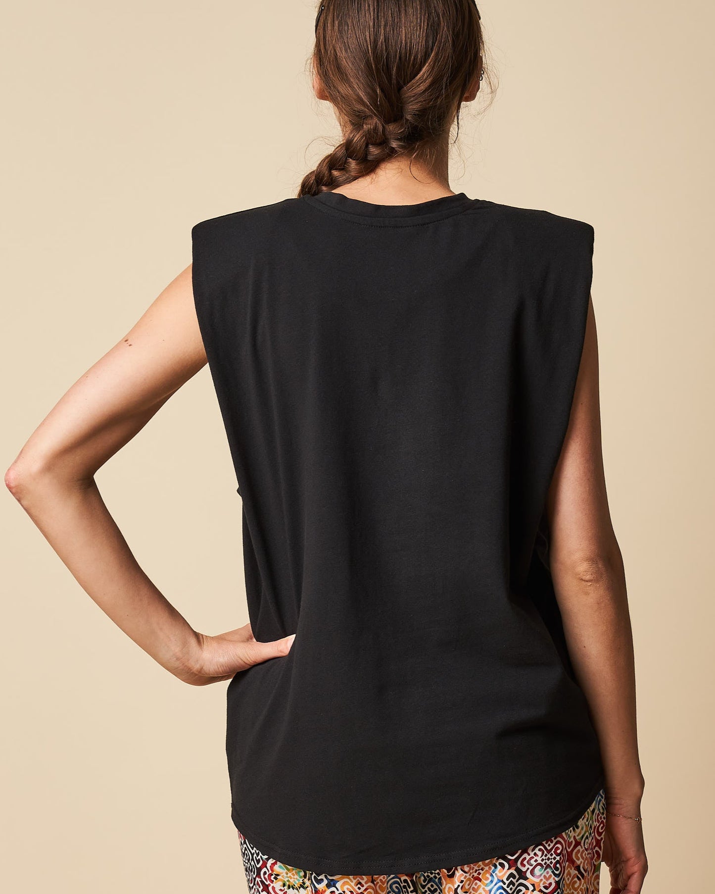 PADDED SHOULDER TANK TOP