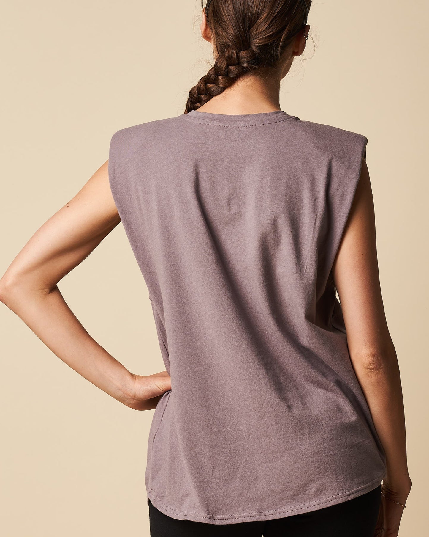 PADDED SHOULDER TANK TOP