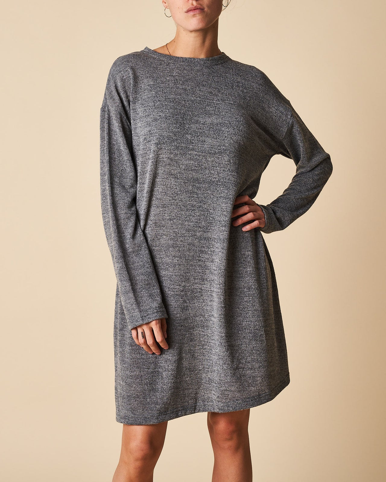 Tunic Dress With Turtle Neck