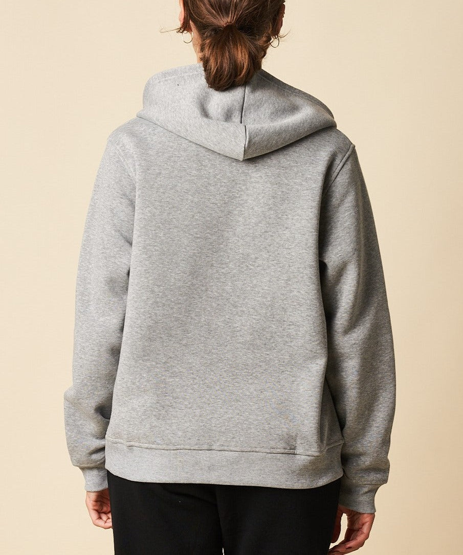 Zip Through Hoodie w/ Front Pockets