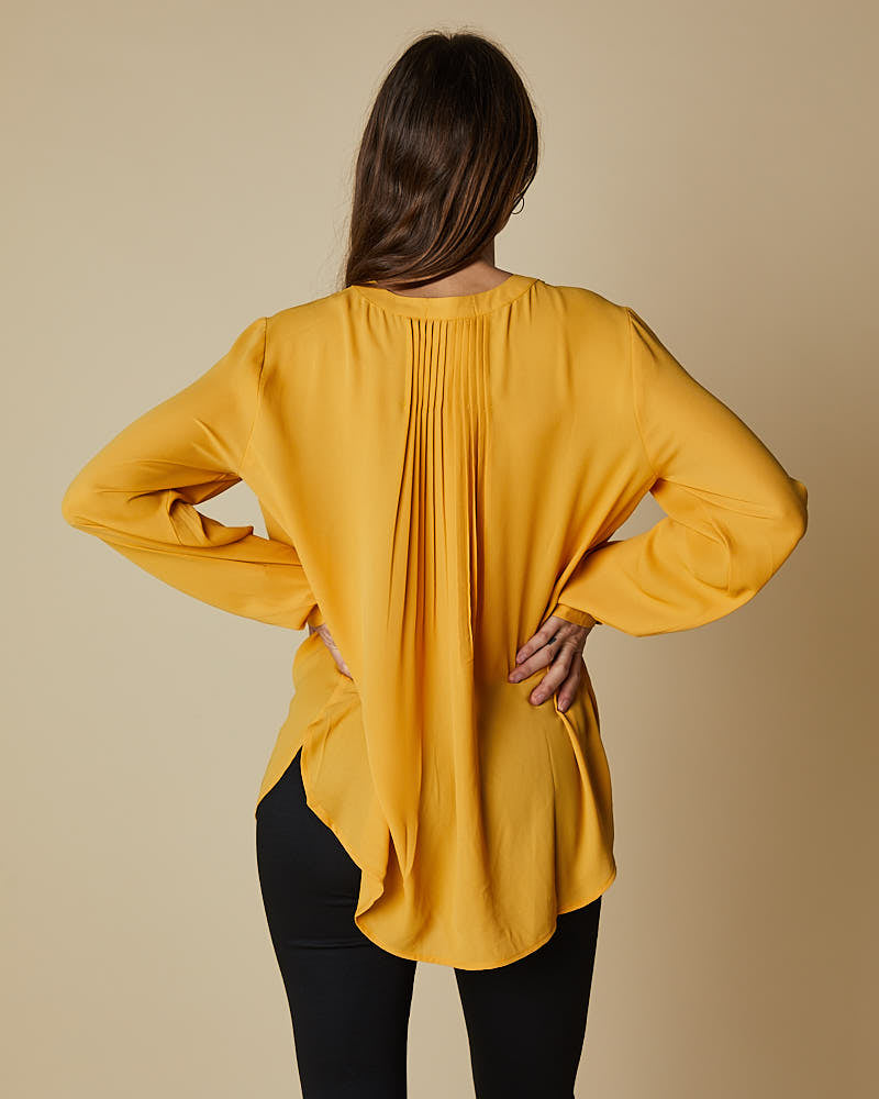Pin Tuck Button Through Shirt