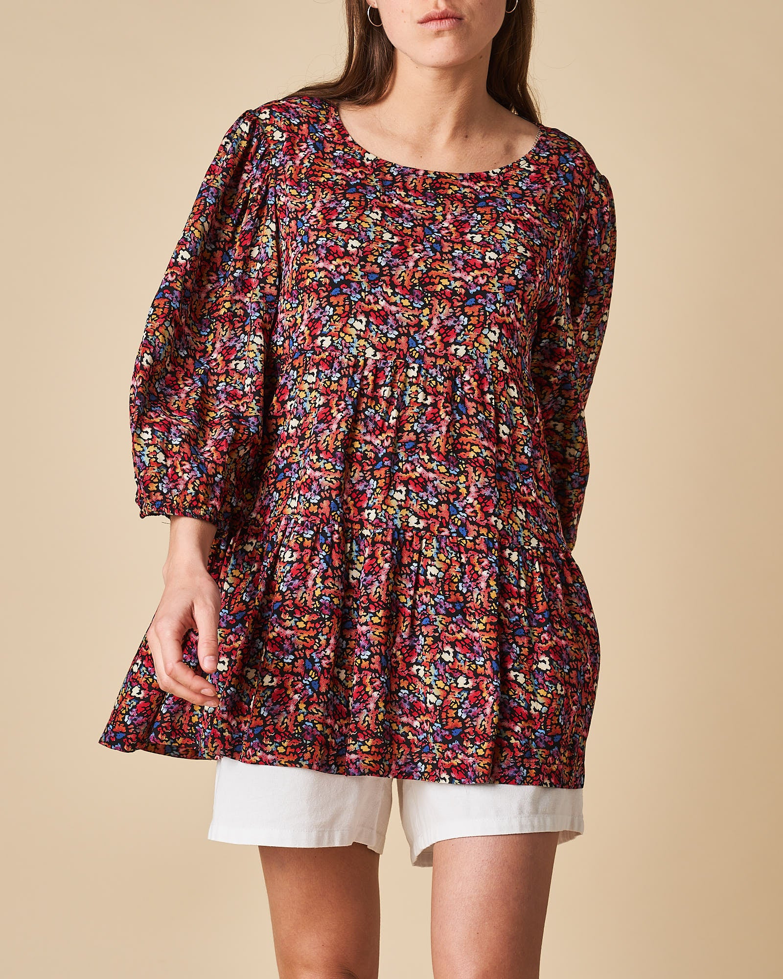 Tier 3/4 Puff Sleeve Top