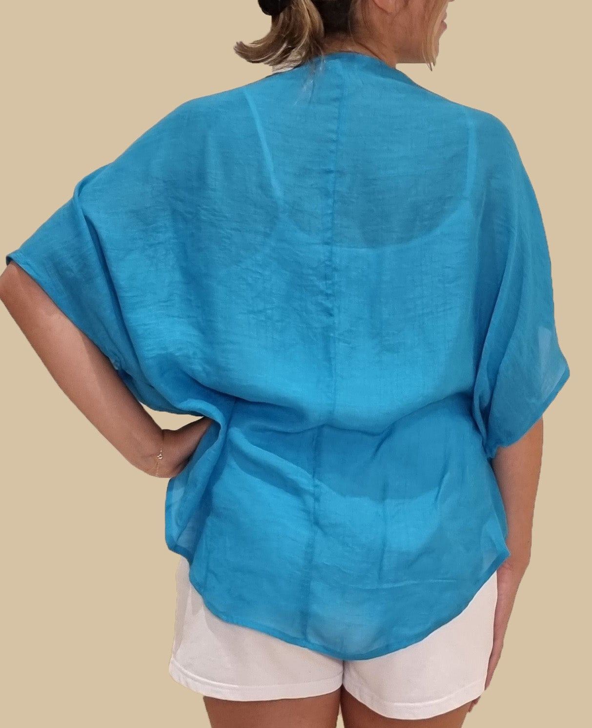 Cross Drape Front Shirt