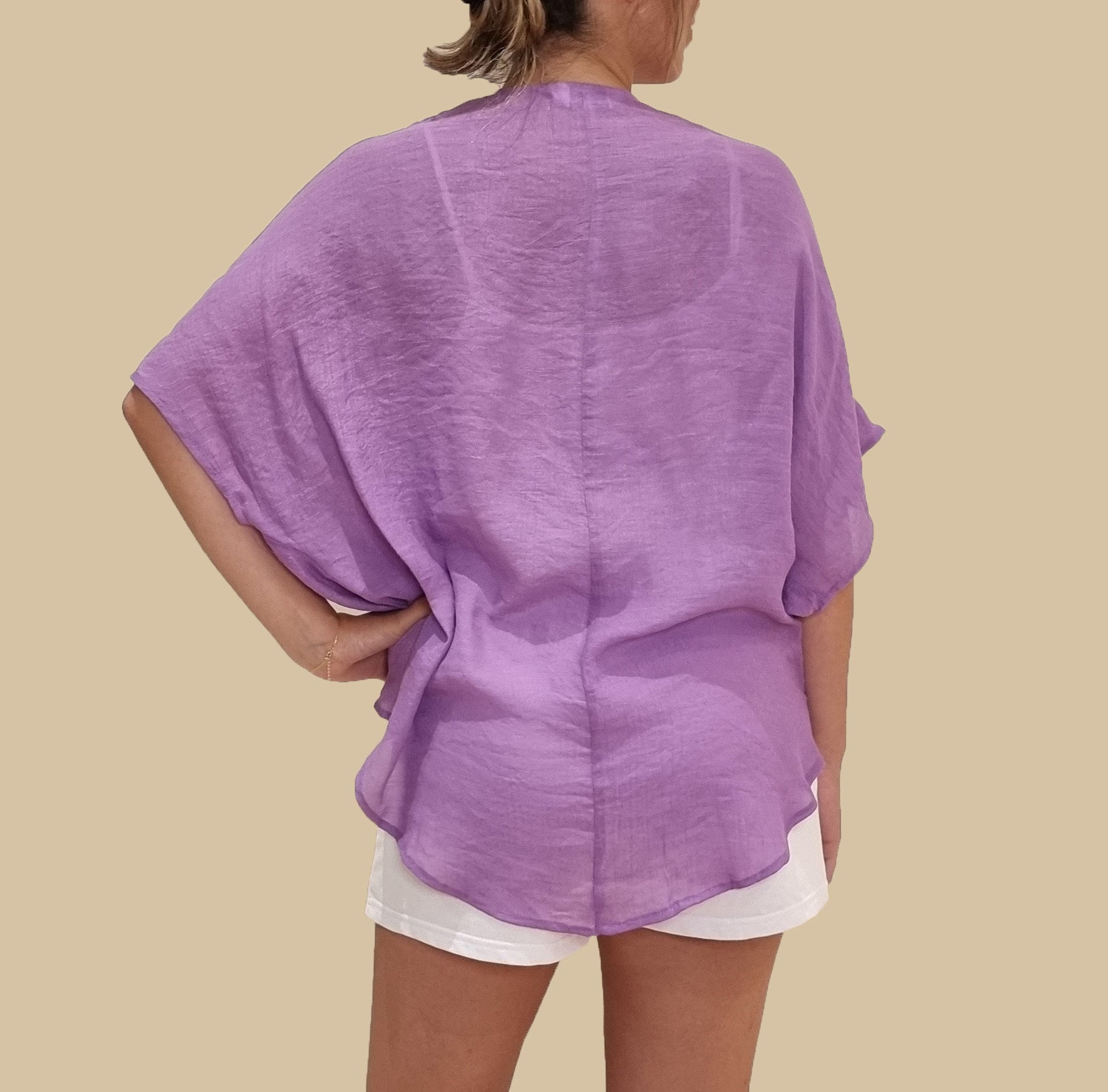 Cross Drape Front Shirt