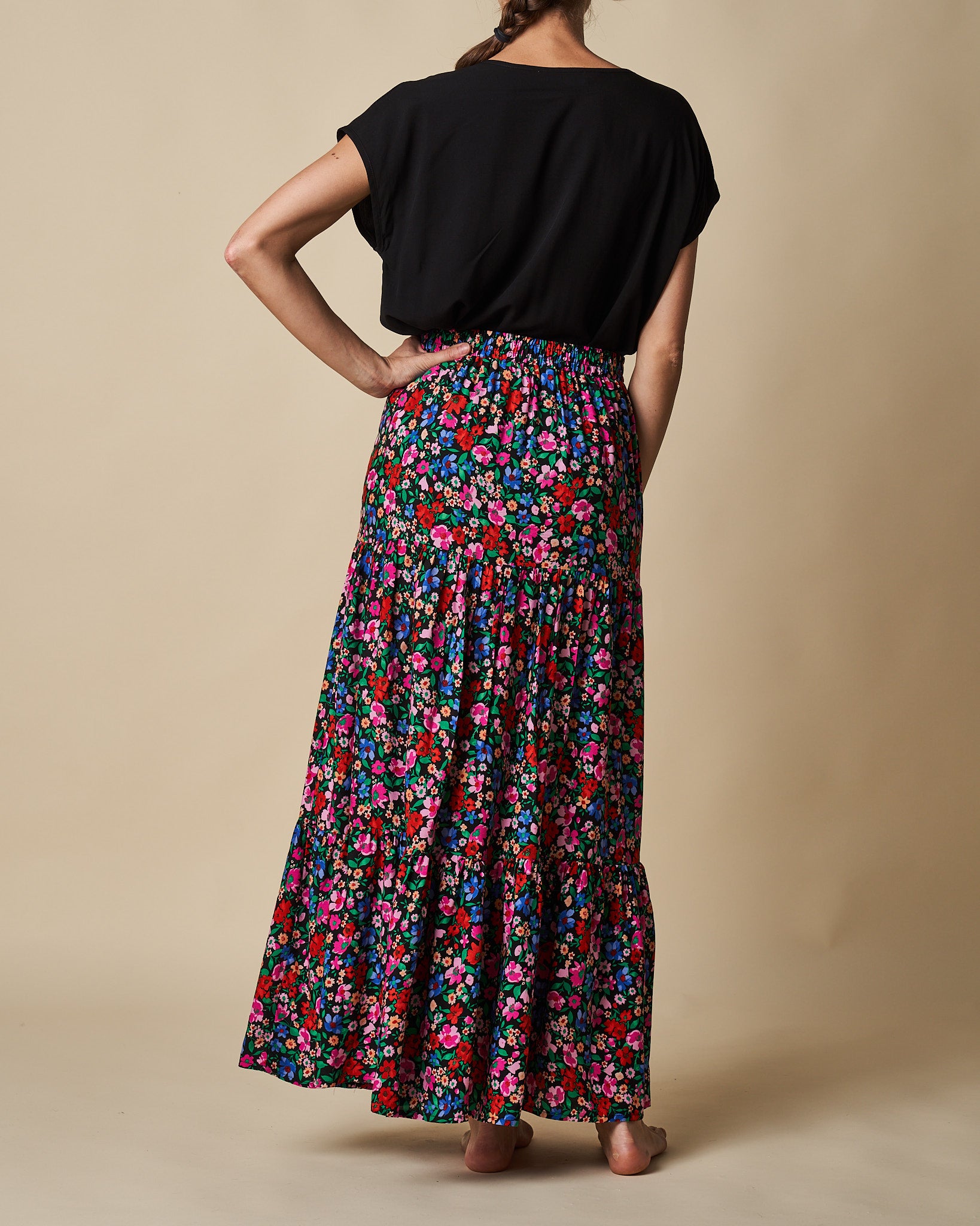 3 Tier Maxi Skirt