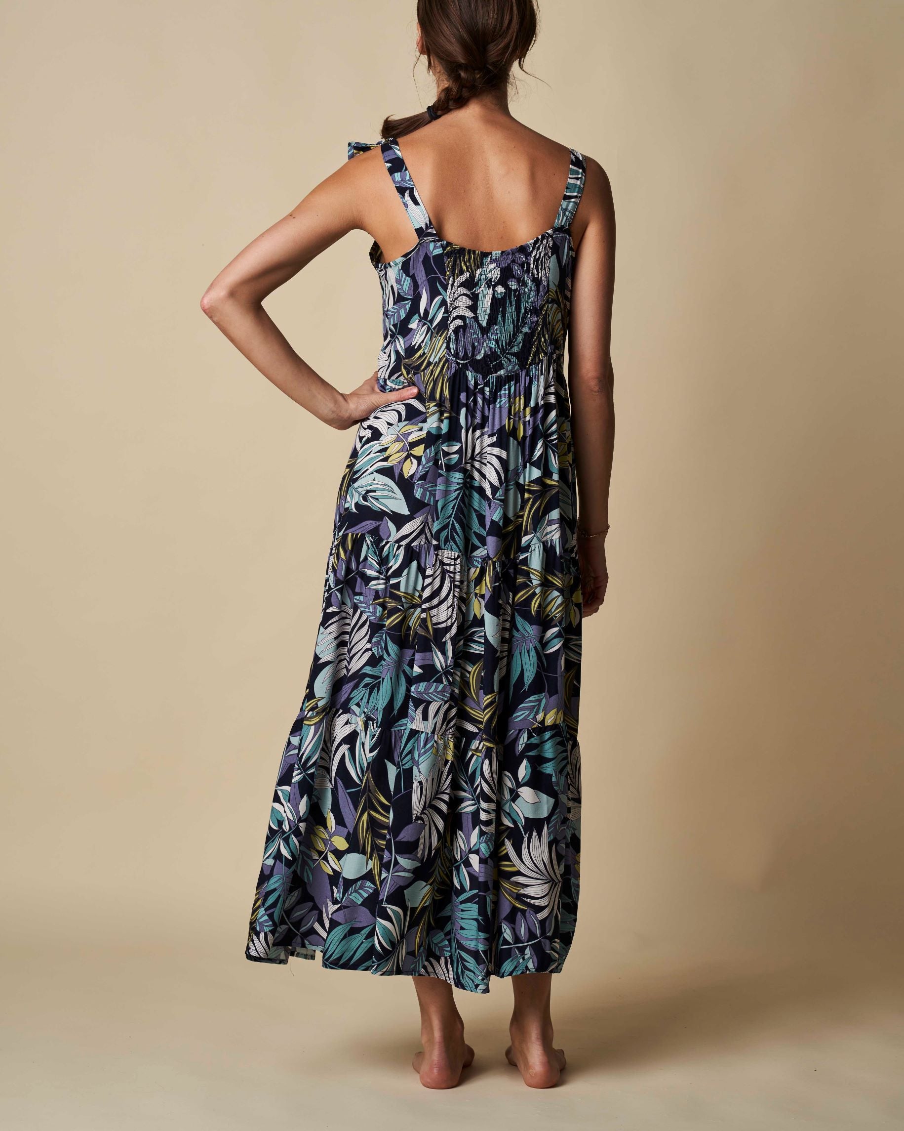 Tied Strap Maxi Dress