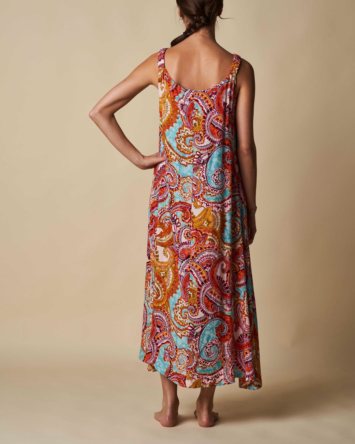 LONG DRESS W/ SCRUNCH STRAP