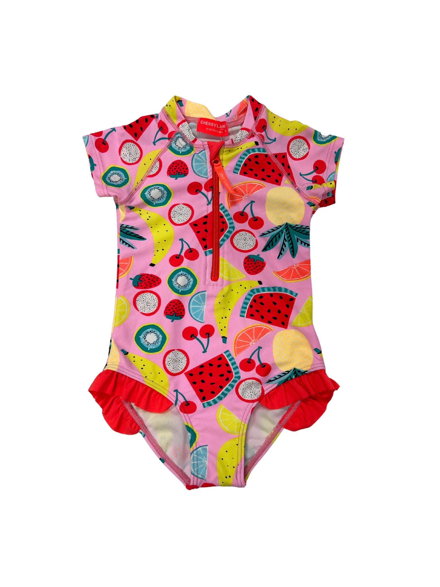 Girl Zip Front Rash Suit