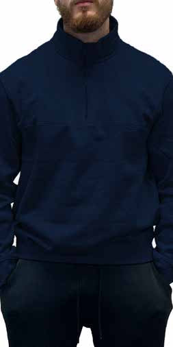 1/2 ZIP SWEAT - BRUSHED FLEECE