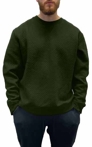 CREWNECK SWEAT - DIAMOND PATTERN