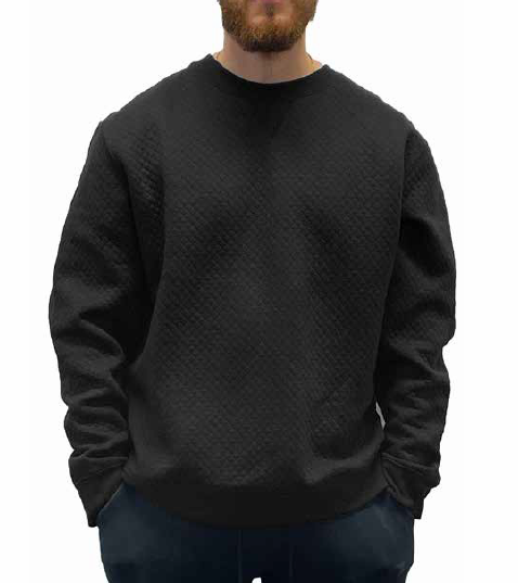 CREWNECK SWEAT - DIAMOND PATTERN