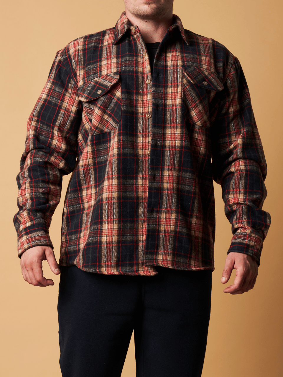 FLANNEL SHIRT W/ TAB POCKETS
