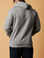 HOODIE W/ KANGA POCKETS AND CHEST PRINT