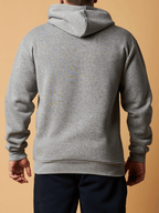 HOODIE W/ KANGA POCKETS AND CHEST PRINT