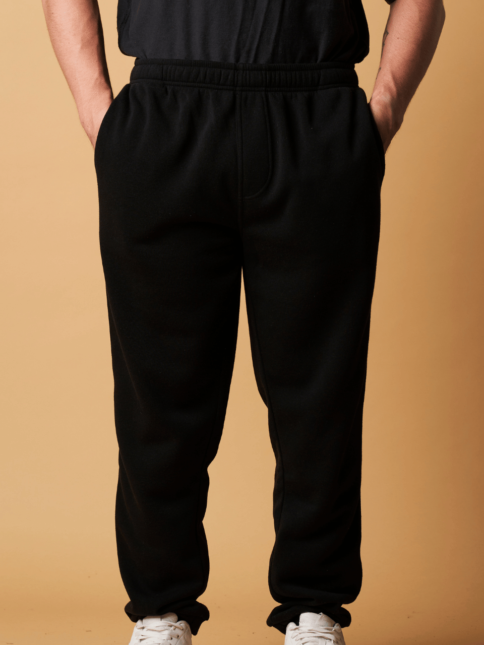 RIB CUFF TRACK PANTS W/ SIDE POCKETS