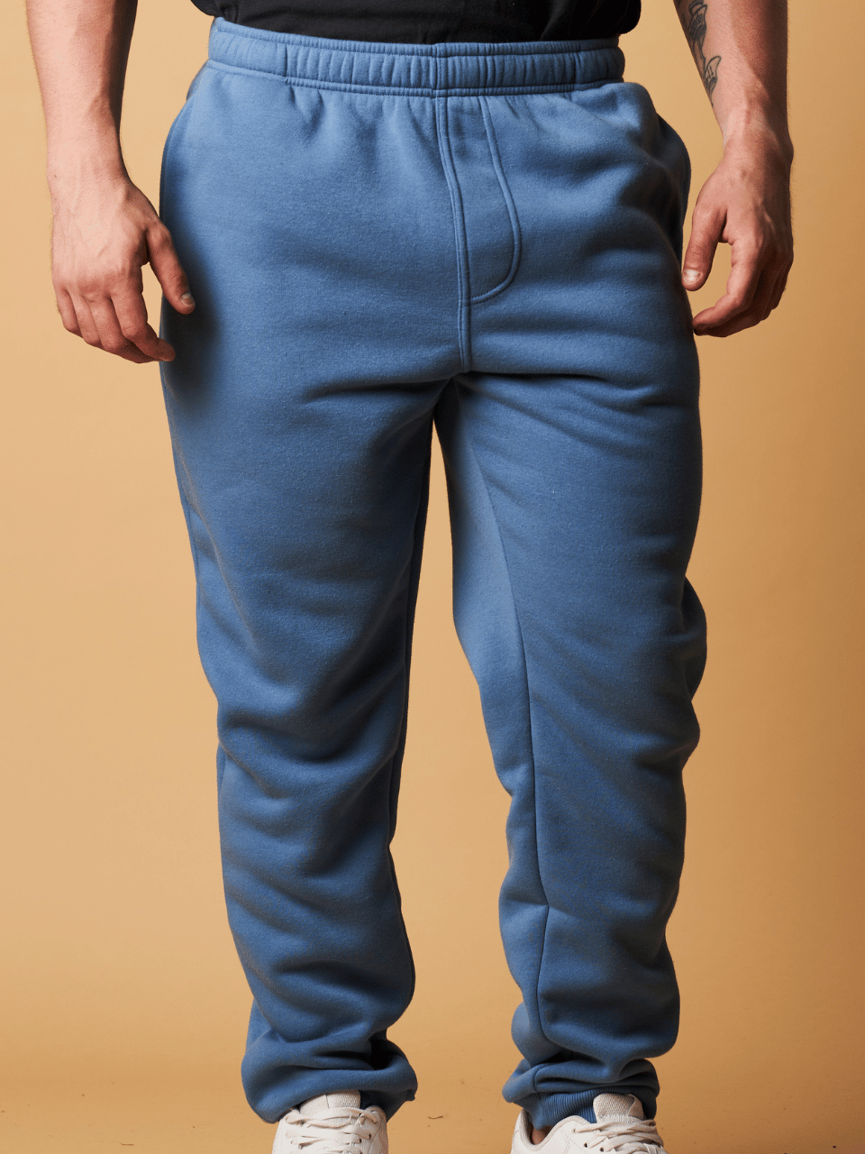 RIB CUFF TRACK PANTS W/ SIDE POCKETS