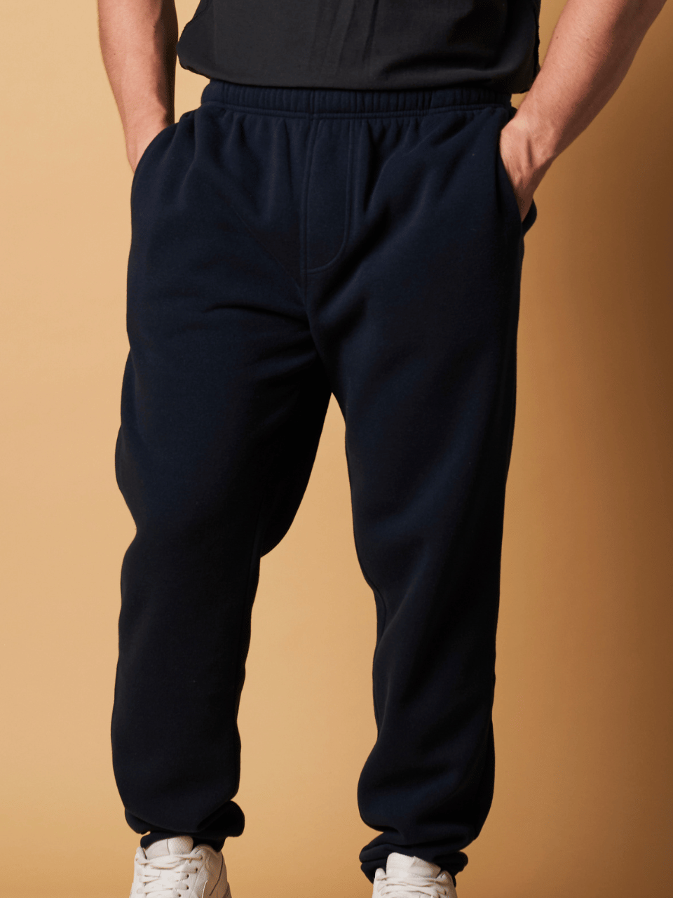 RIB CUFF TRACK PANTS W/ SIDE POCKETS