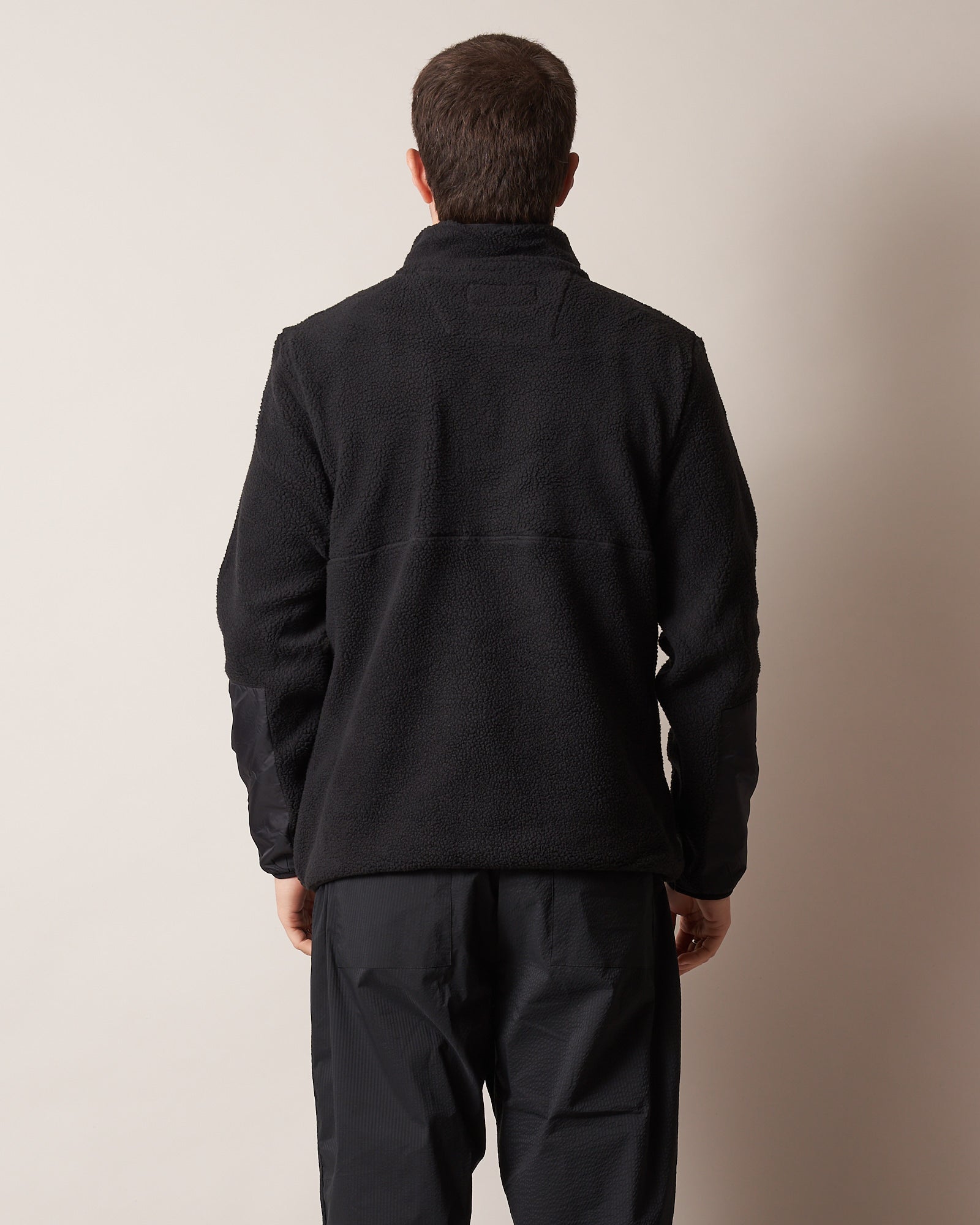 1/2 ZIP SHERPA TOP W/ PATCH