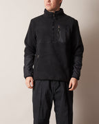 1/2 ZIP SHERPA TOP W/ PATCH