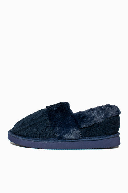 RENA - CABLE KNIT SLIPPER