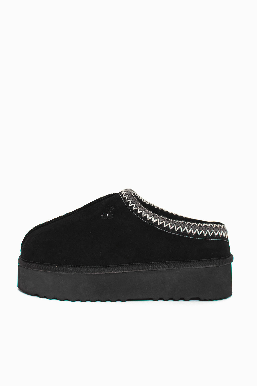 PLATFORM SCUFF W/ EMBROIDERY