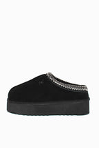 PLATFORM SCUFF W/ EMBROIDERY