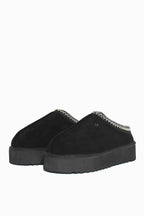 PLATFORM SCUFF W/ EMBROIDERY