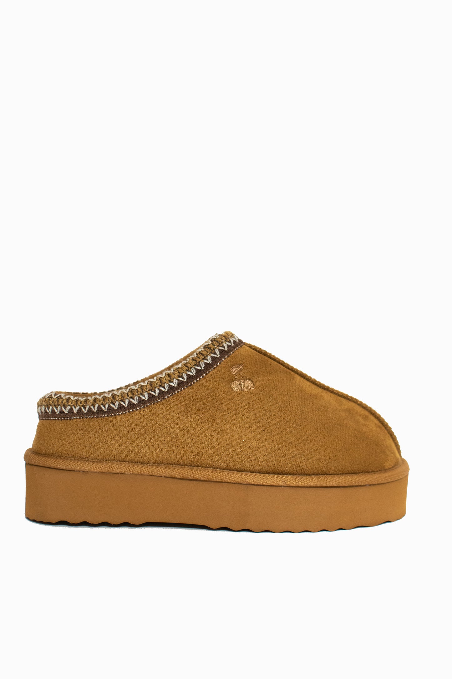 PLATFORM SCUFF W/ EMBROIDERY