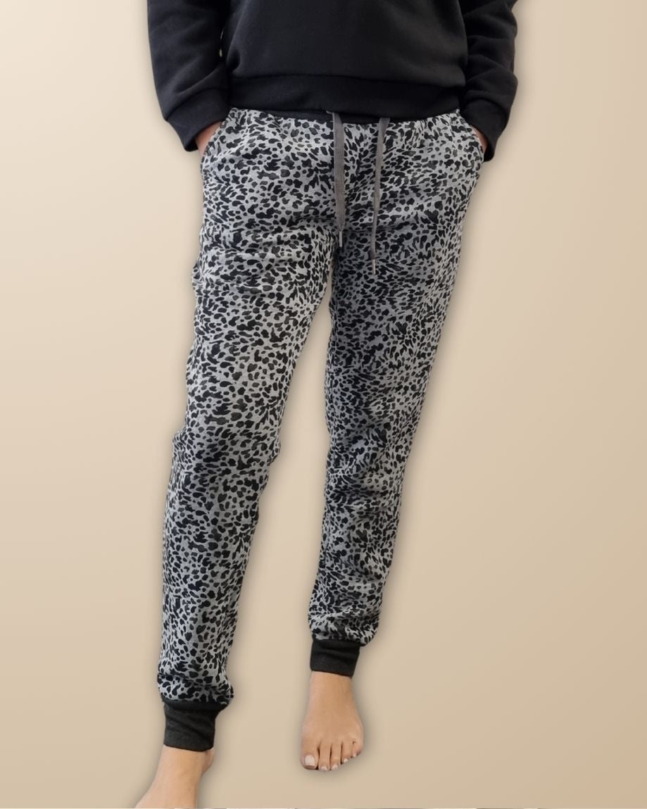 ANIMAL PRINT TRACK PANT